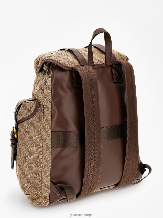 Guess retro 4g logo ryggsekk beige beige unisex F0LJ80931