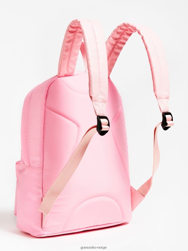 Guess rosa corinna logo trekant ryggsekk rosa unisex F0LJ801759