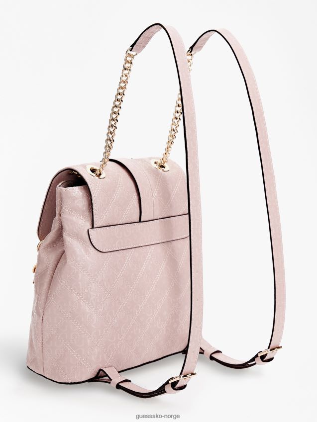 Guess rosa gaia 4g logo mini ryggsekk rosa unisex F0LJ802821