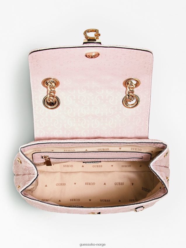 Guess rosa gaia 4g logo mini ryggsekk rosa unisex F0LJ802821