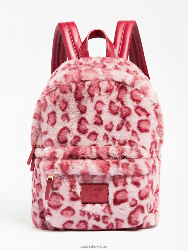 Guess rosa iku ryggsekk i fuskepels rosa unisex F0LJ801881