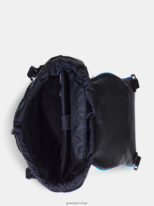 Guess salameda 4g logo ryggsekk svart multi svart multi unisex F0LJ80239