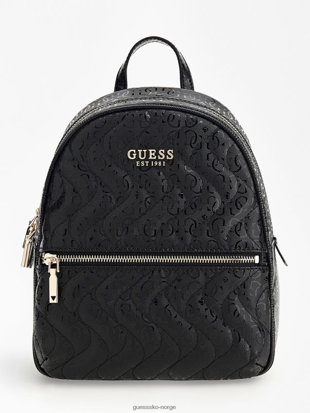 Guess sasky 4g logo ryggsekk svart svart unisex F0LJ805065