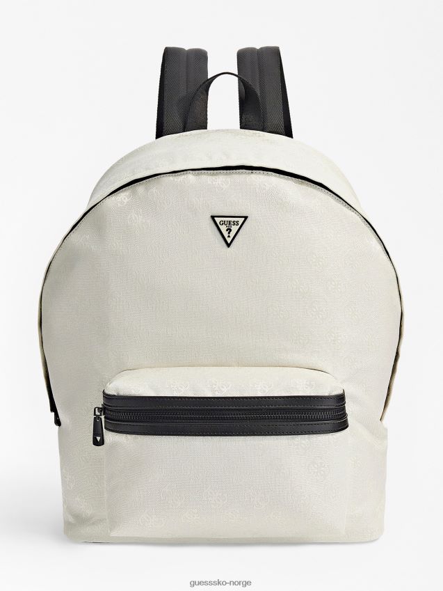 Guess skrustikke 4g logo ryggsekk hvit hvit unisex F0LJ80377