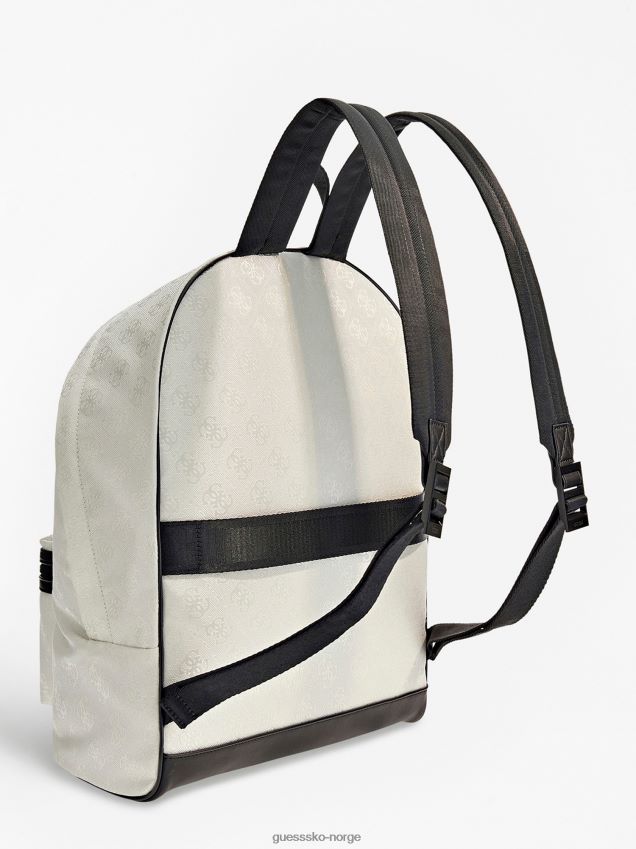 Guess skrustikke 4g logo ryggsekk hvit hvit unisex F0LJ80377