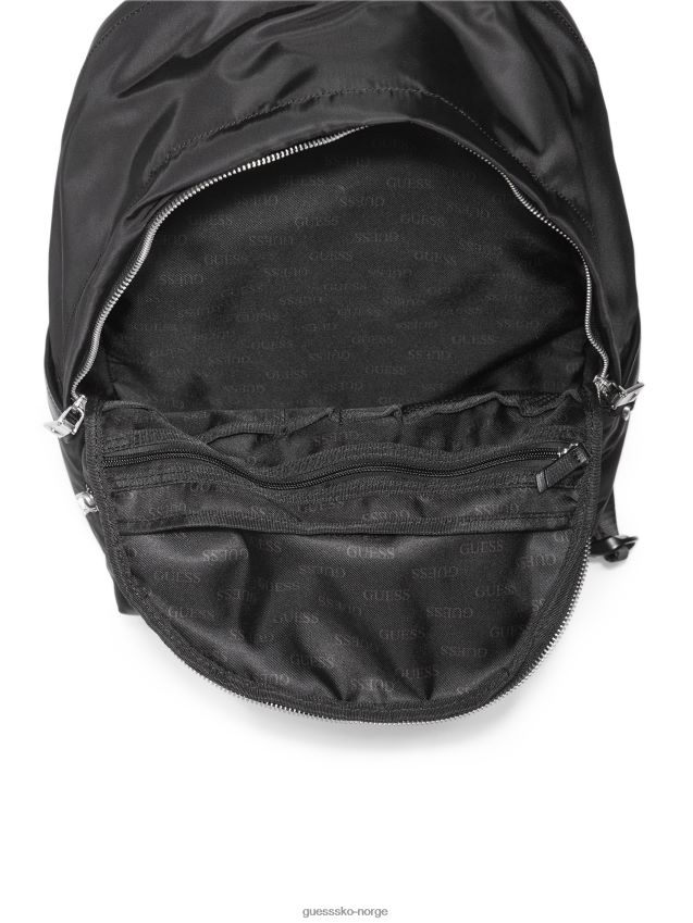 Guess sort certosa kompakt ryggsekk svart unisex F0LJ8011040