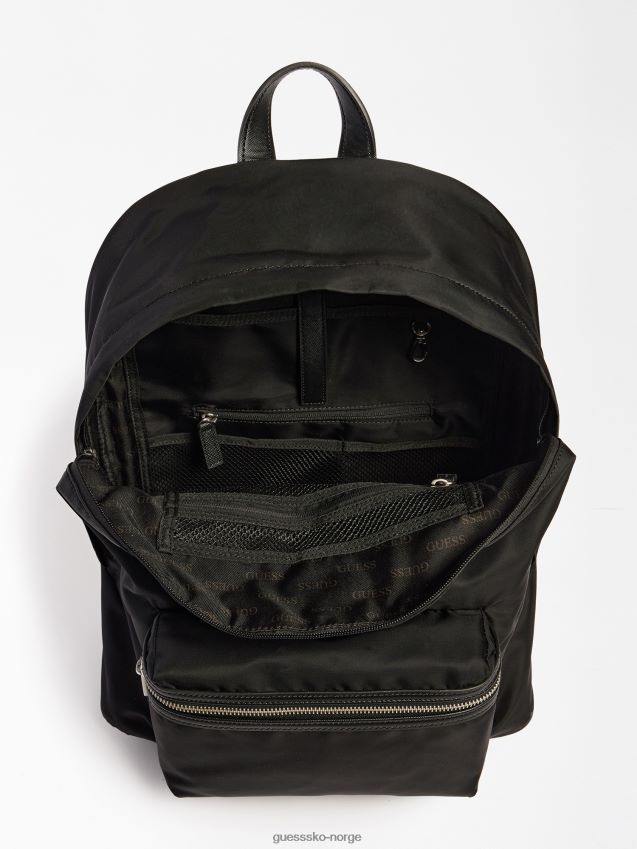 Guess svart certosa nylon smart ryggsekk svart unisex F0LJ80466