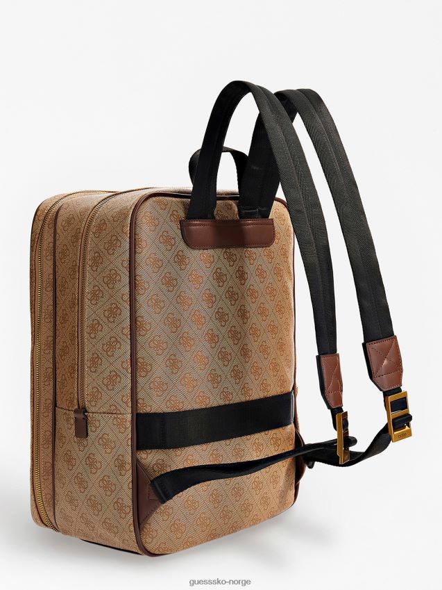 Guess vezzola 4g logo ryggsekk beige beige unisex F0LJ80991