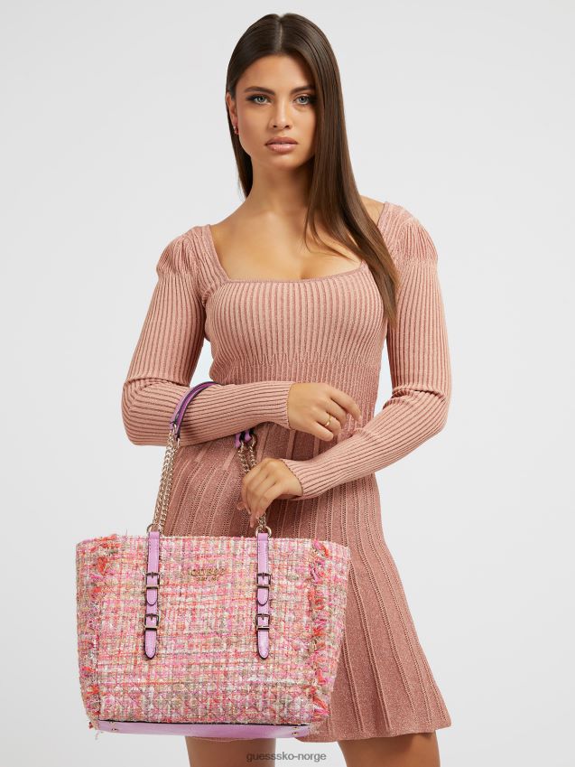 Guess adam tweed shopper rosa rosa unisex F0LJ805098