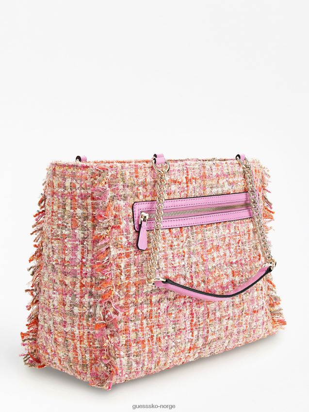 Guess adam tweed shopper rosa rosa unisex F0LJ805098