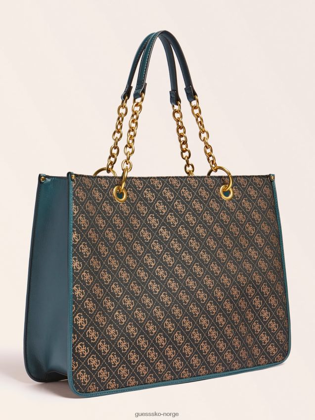 Guess aileen 4g logo shopper blå blå unisex F0LJ803960