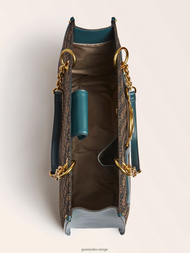 Guess aileen 4g logo shopper blå blå unisex F0LJ803960