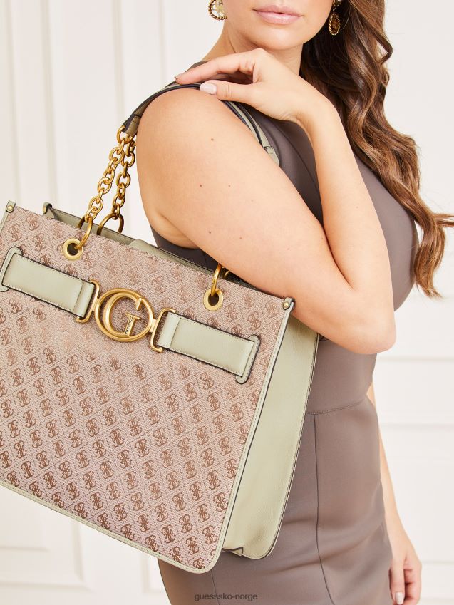 Guess aileen 4g logo shopper grønn grønn unisex F0LJ805333