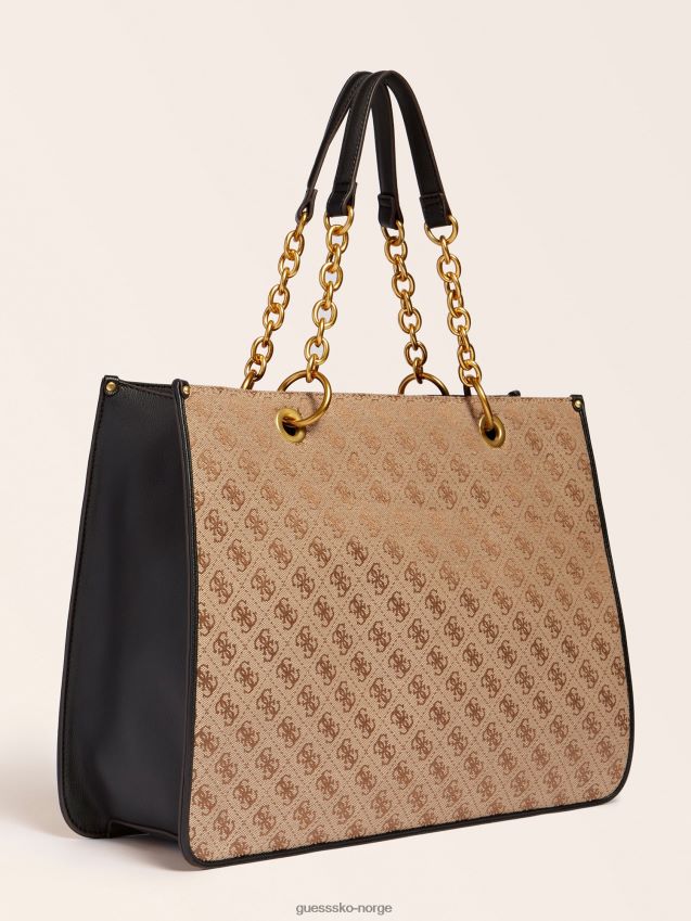 Guess aileen 4g logo shopper svart svart unisex F0LJ805214