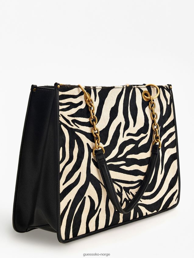 Guess animalier aviana ekte skinn shopper dyrere unisex F0LJ805070