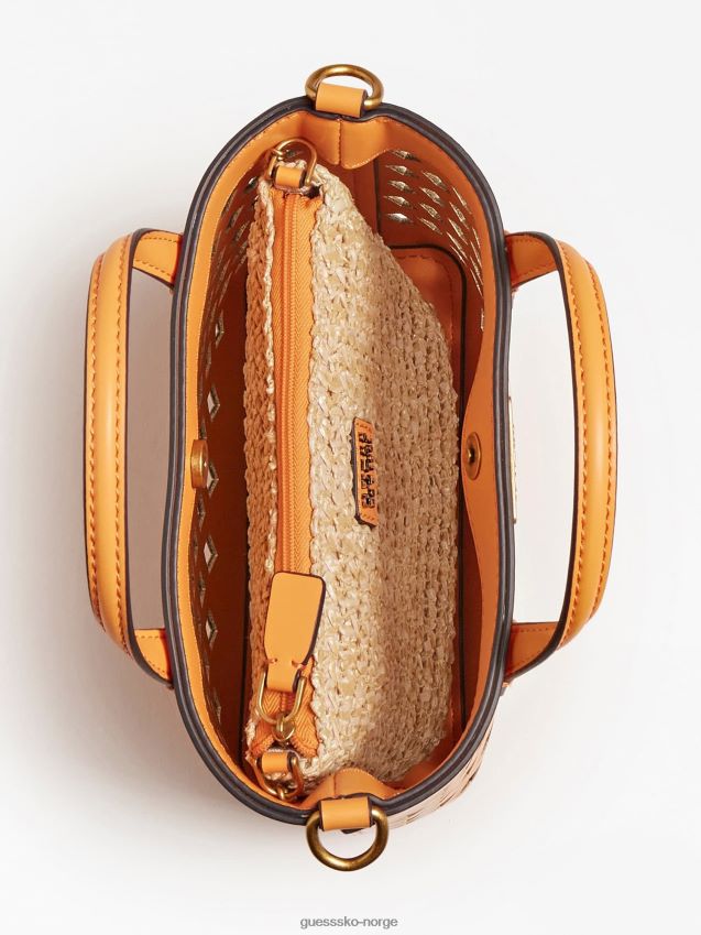 Guess aqua mini shopper appelsin oransje unisex F0LJ803864