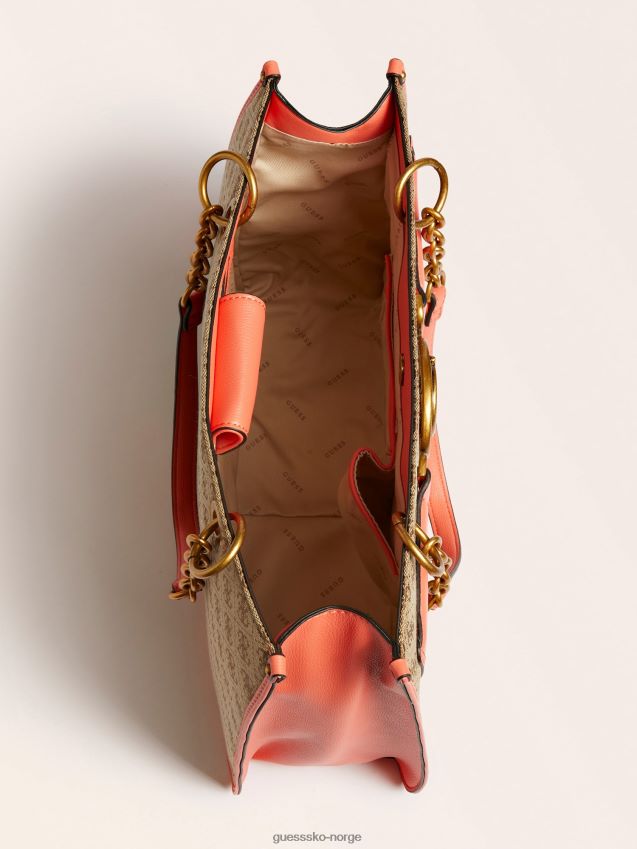 Guess aviana 4g logo shopper korall korall unisex F0LJ804950