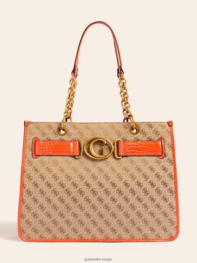 Guess aviana shopper appelsin oransje unisex F0LJ804997