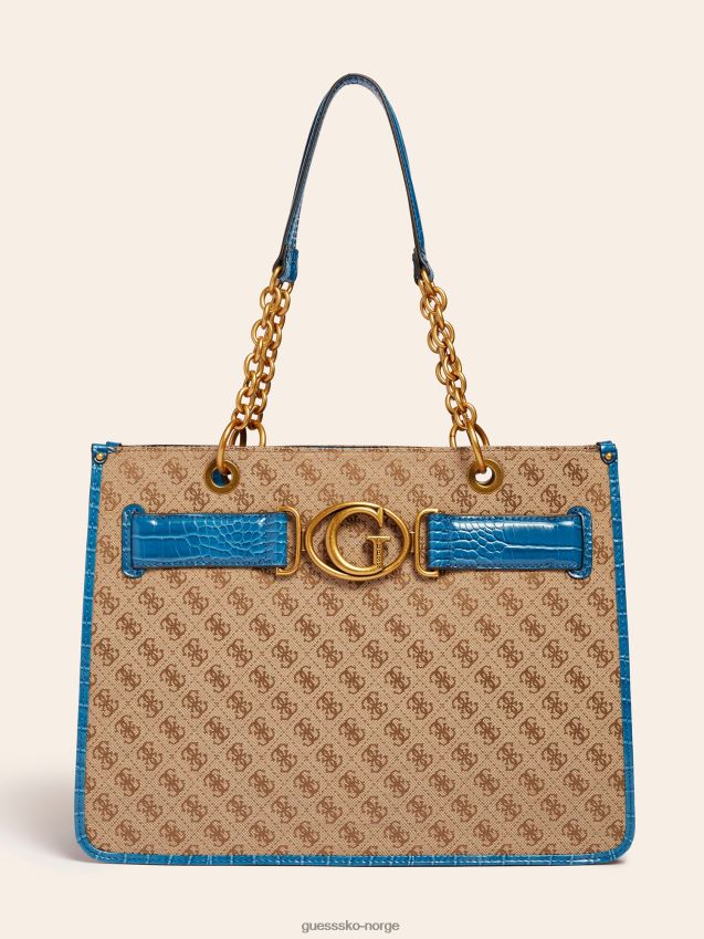 Guess aviana shopper blå blå unisex F0LJ805434