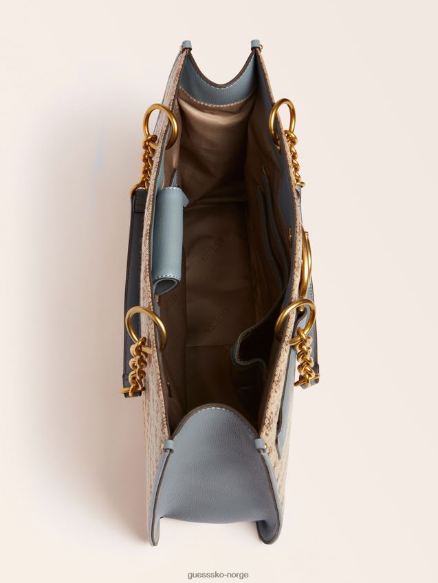 Guess blå aileen 4g logo shopper blå unisex F0LJ805353