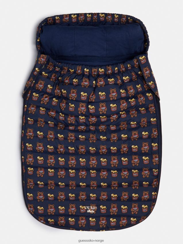 Guess blå multi newborn polstret sovepose blå multi unisex F0LJ802331