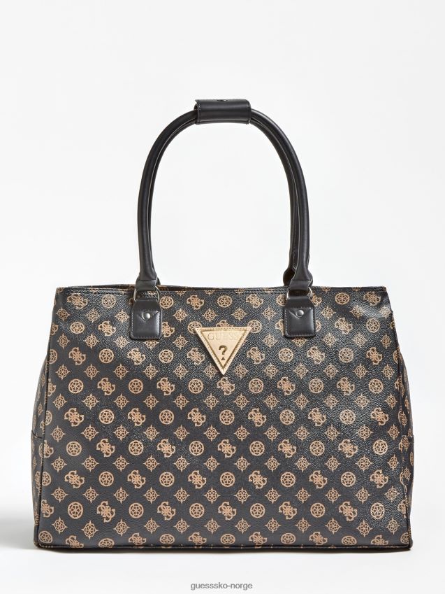 Guess brown wilder 4g peon logo shopper brun unisex F0LJ805194