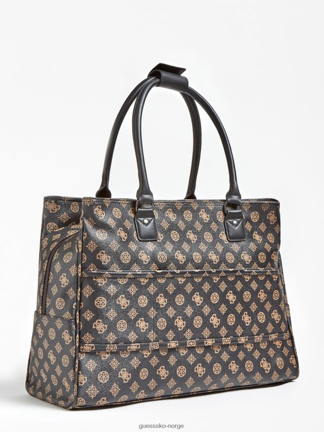 Guess brown wilder 4g peon logo shopper brun unisex F0LJ805194