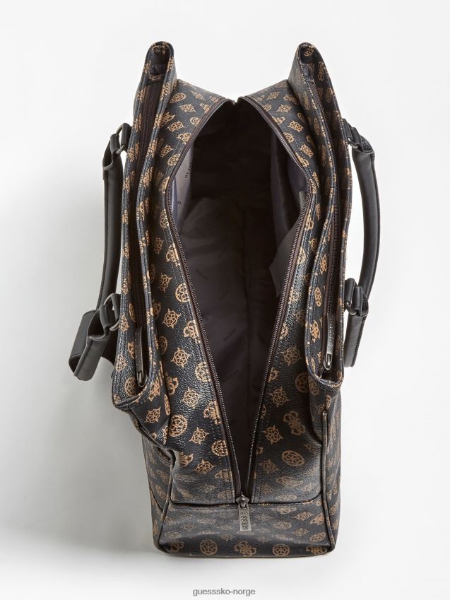 Guess brown wilder 4g peon logo shopper brun unisex F0LJ805194