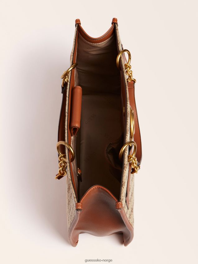 Guess brun aileen 4g logo shopper brun unisex F0LJ805046