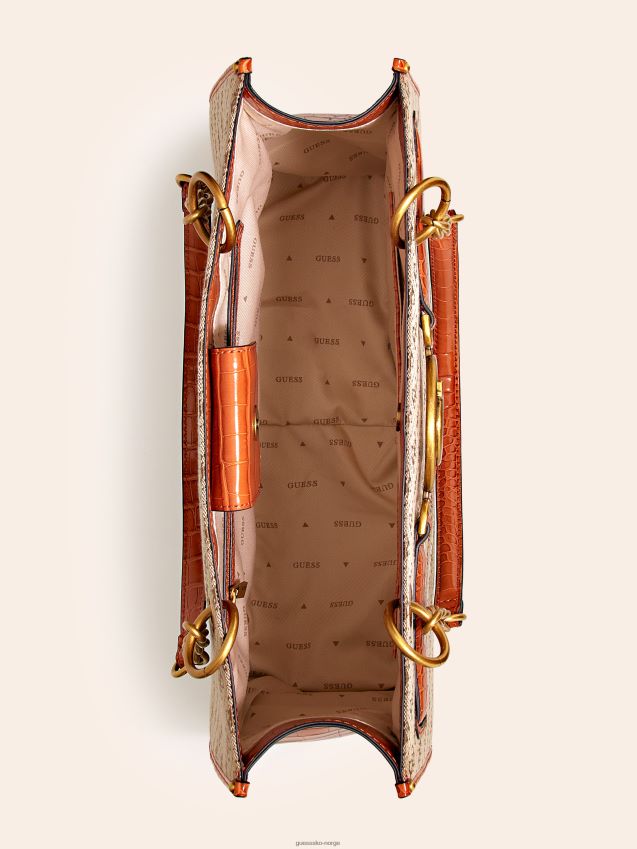 Guess brun aviana 4g logo shopper brun unisex F0LJ804959