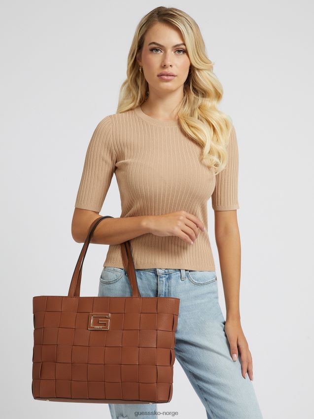 Guess brun liberty city flettet shopper brun unisex F0LJ803779