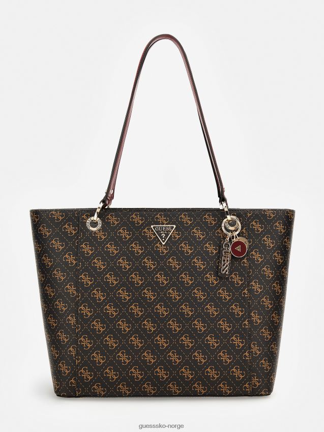 Guess brun noelle 4g ​​logo shopper brun unisex F0LJ805450