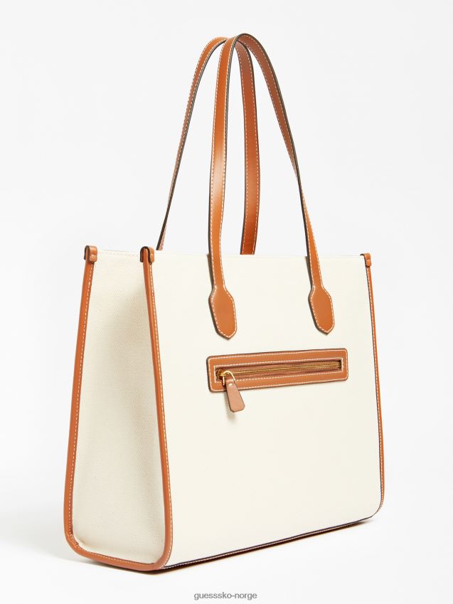 Guess brun silvana brodert logo shopper brun unisex F0LJ804953