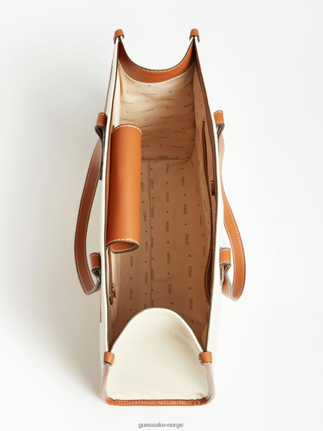 Guess brun silvana brodert logo shopper brun unisex F0LJ804953