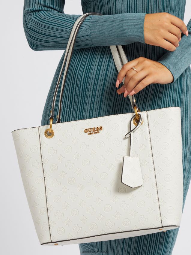 Guess cream noelle 4g ​​peony logo shopper krem unisex F0LJ803612