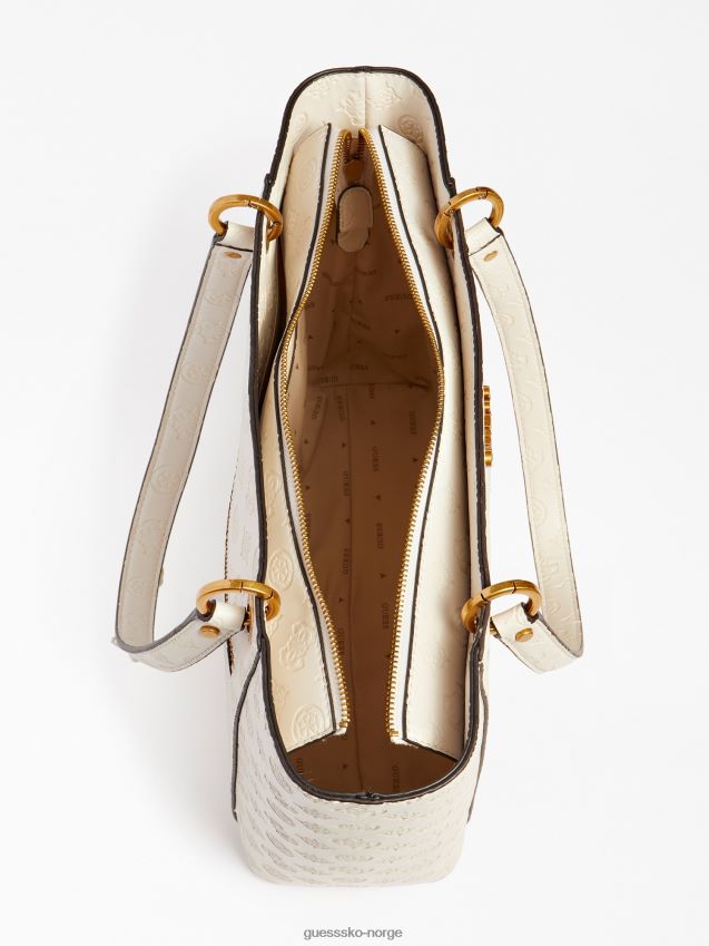 Guess cream noelle 4g ​​peony logo shopper krem unisex F0LJ803612