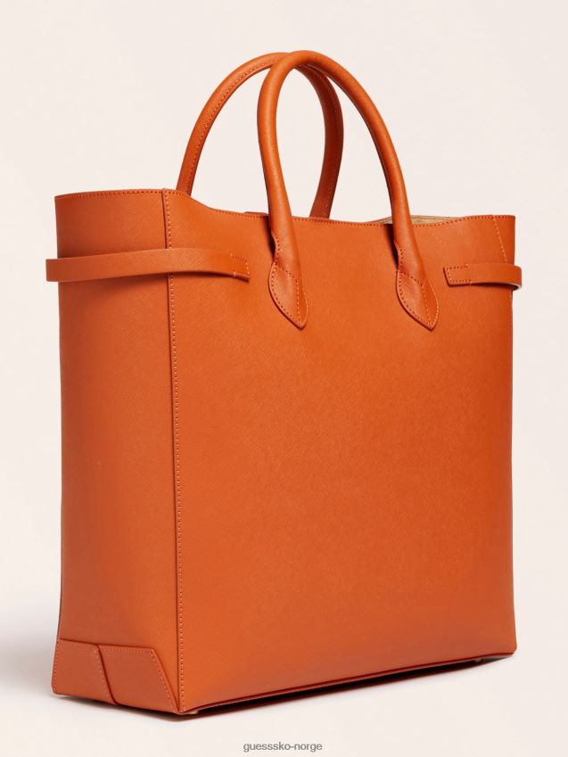 Guess cristina ekte skinn shopper brun brun unisex F0LJ805345