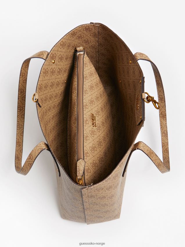 Guess eco brenton 4g logo shopper beige beige unisex F0LJ805153