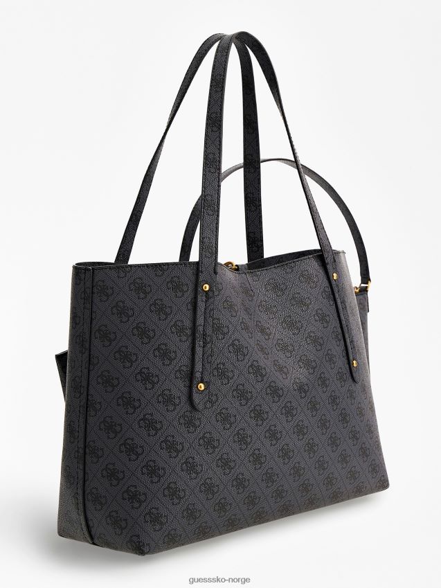 Guess grå eco brenton 4g logo shopper grå unisex F0LJ805040