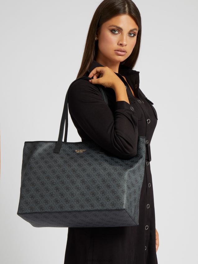 Guess grå multi vikky 4g logo maxi shopper grå multi unisex F0LJ805054