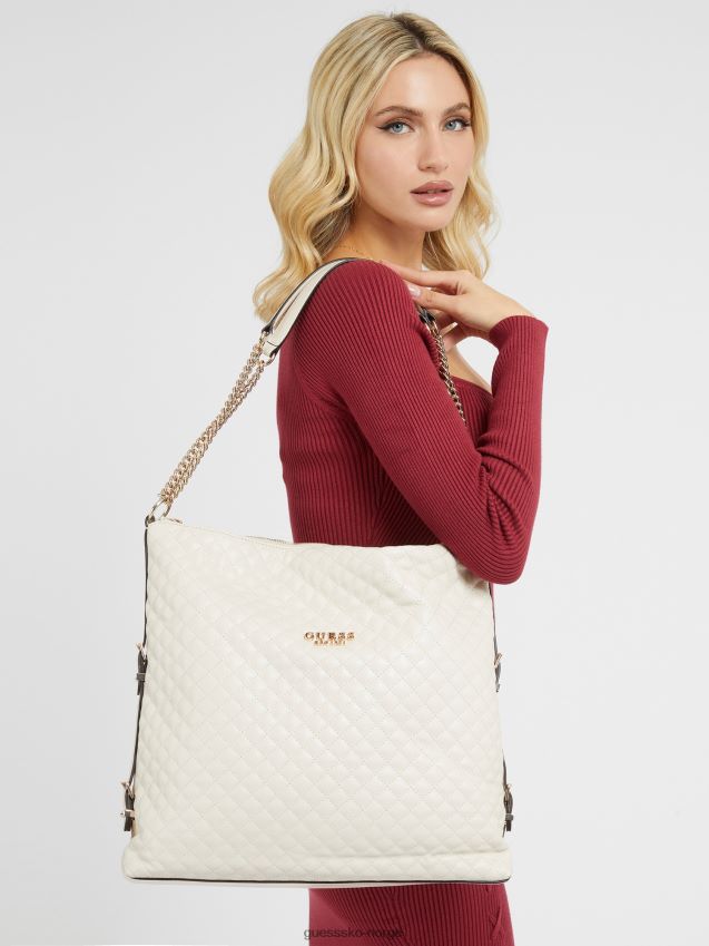 Guess hvit adam vattert shopper hvit unisex F0LJ805356