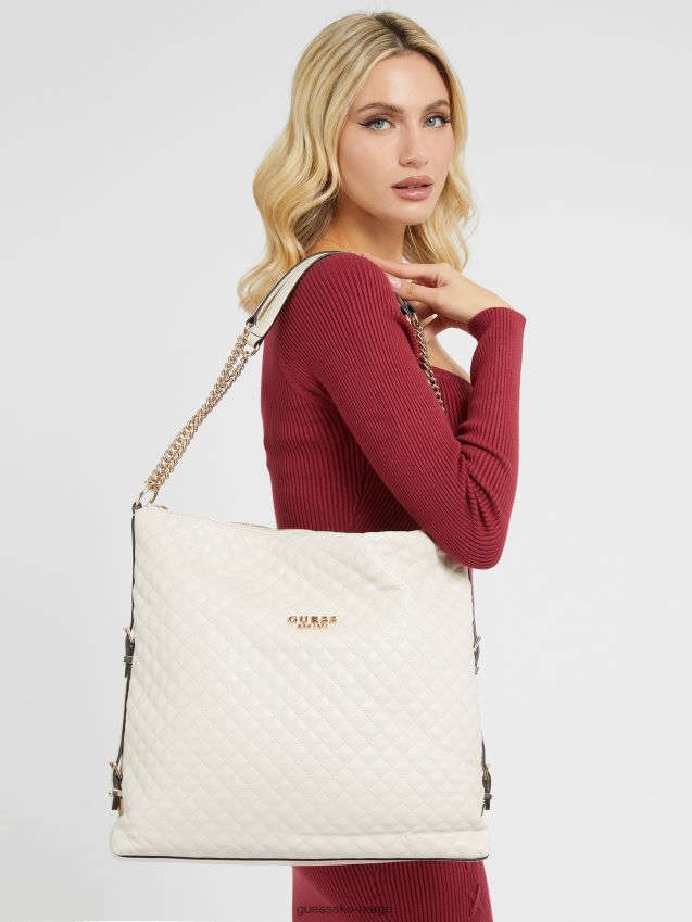 Guess hvit adam vattert shopper hvit unisex F0LJ805356