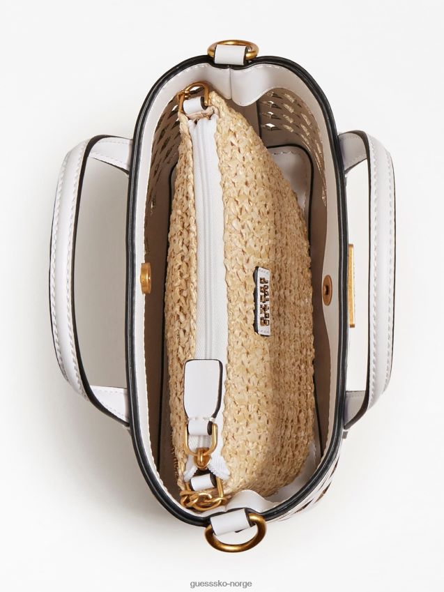 Guess hvit aqua mini shopper hvit unisex F0LJ803588