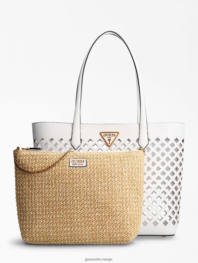 Guess hvit aqua shopper hvit unisex F0LJ803944