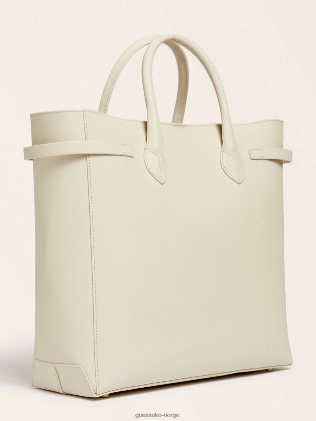 Guess hvit cristina shopper i ekte skinn hvit unisex F0LJ805420