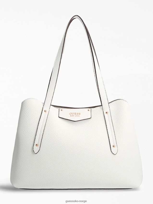 Guess hvit øko brenton shopper hvit unisex F0LJ805216