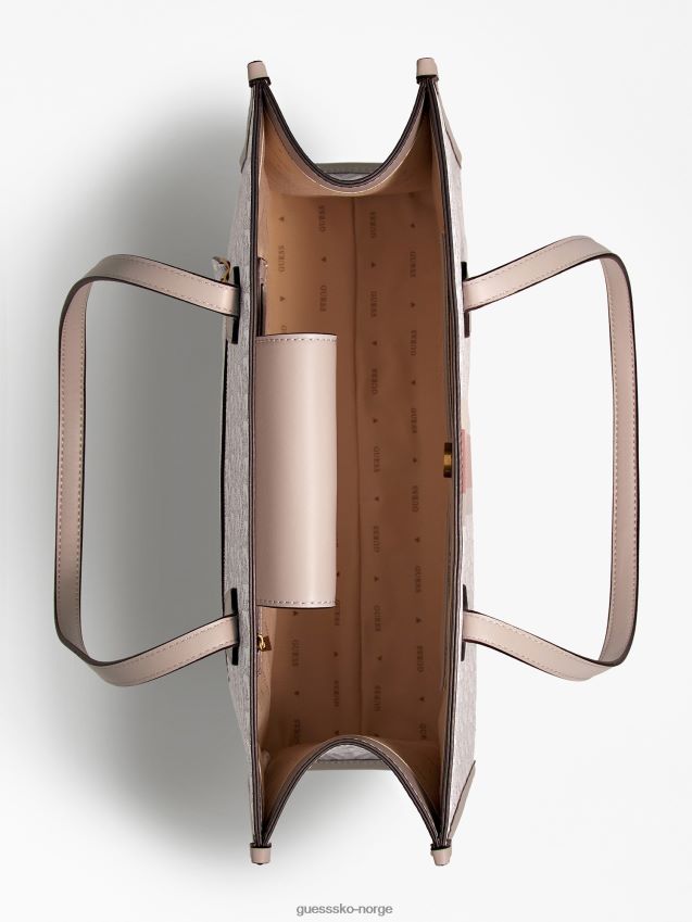 Guess krem silvana g kube logo shopper krem unisex F0LJ805219