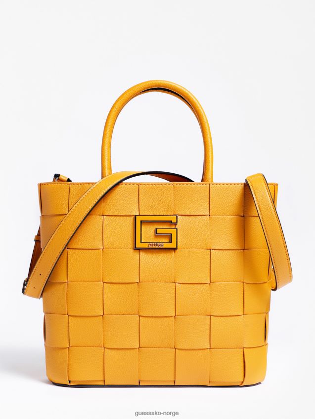 Guess liberty city flettet shopper gul gul unisex F0LJ803795