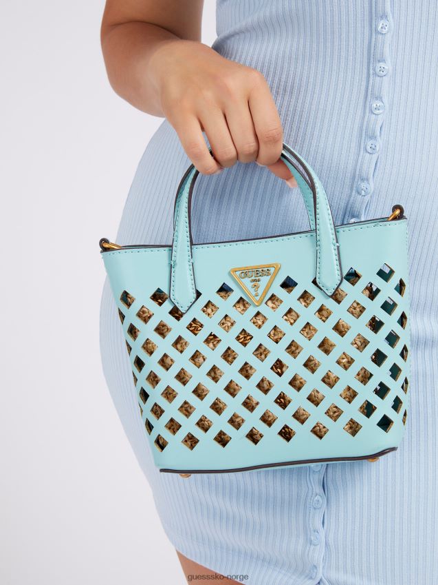 Guess lyseblå aqua mini shopper lyse blå unisex F0LJ803767