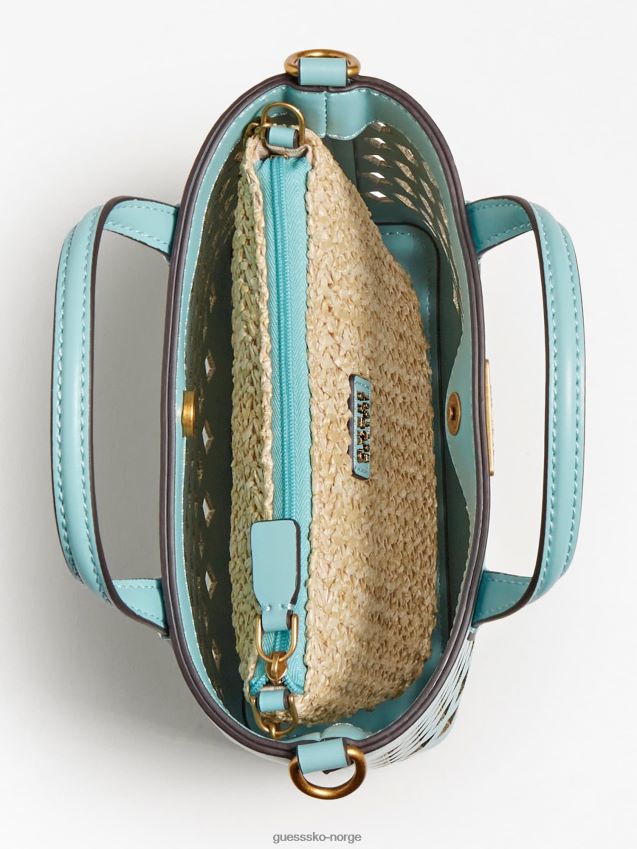 Guess lyseblå aqua mini shopper lyse blå unisex F0LJ803767